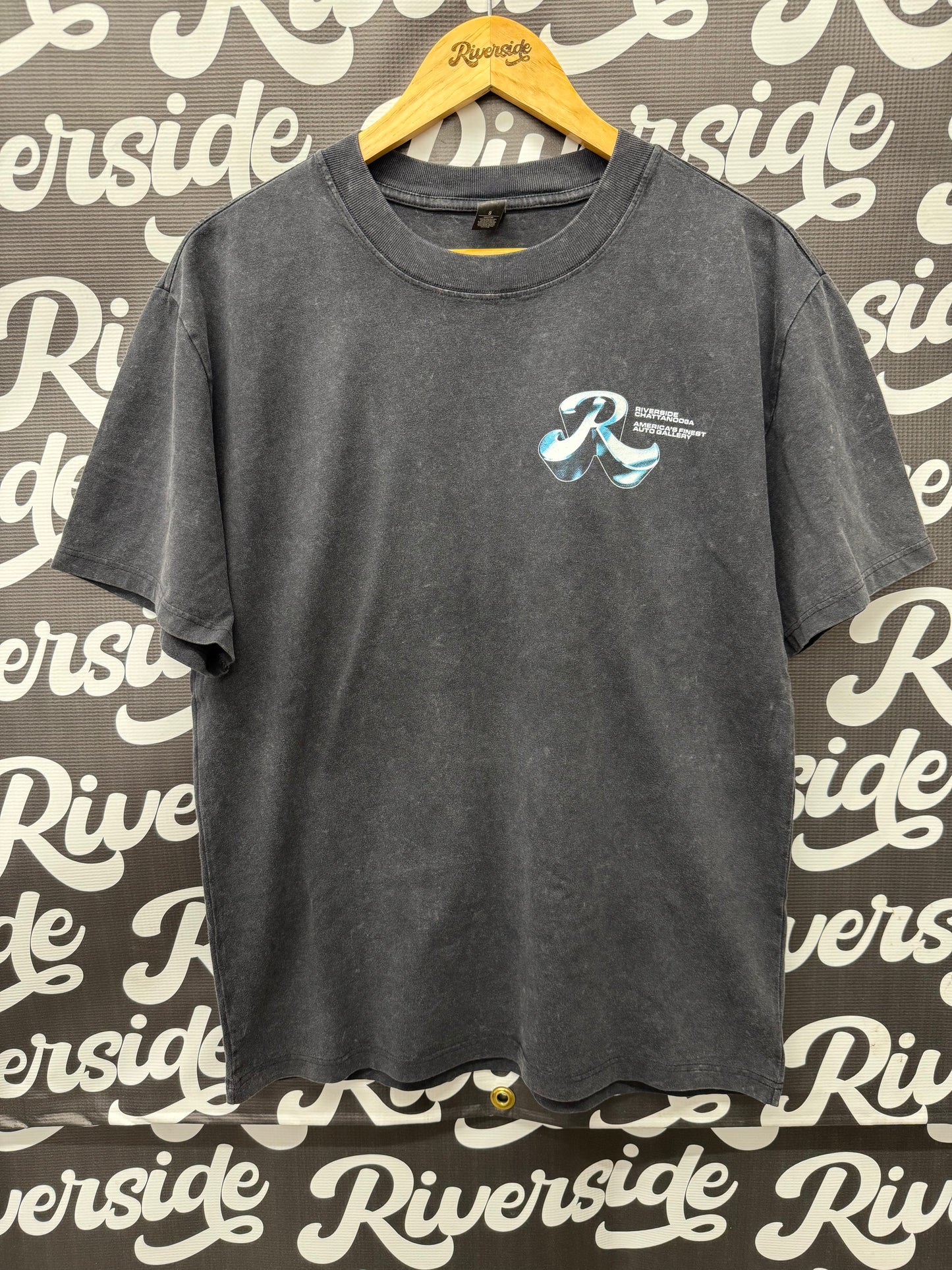 Chrome Logo Faded Black Tee