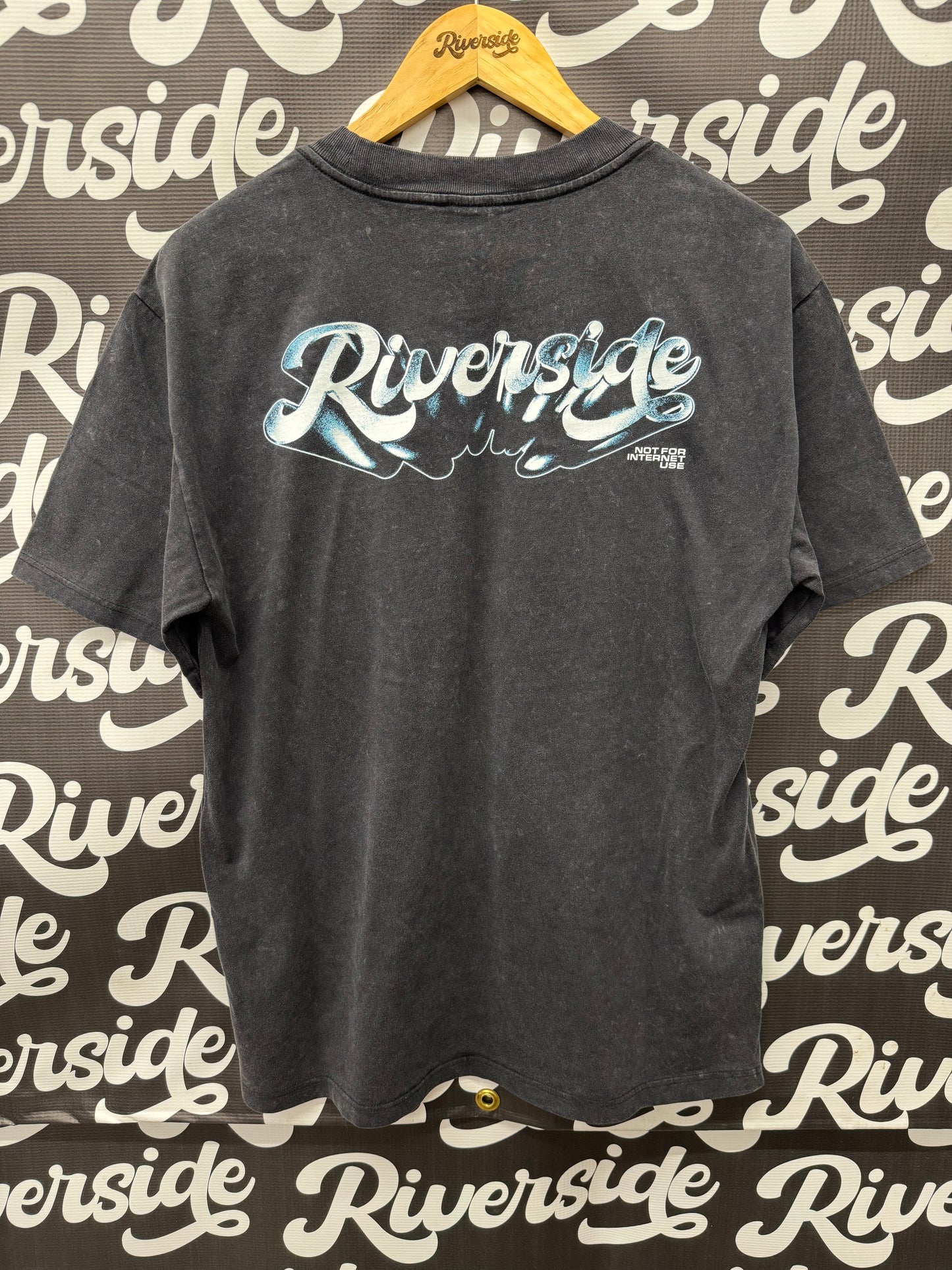 Chrome Logo Faded Black Tee