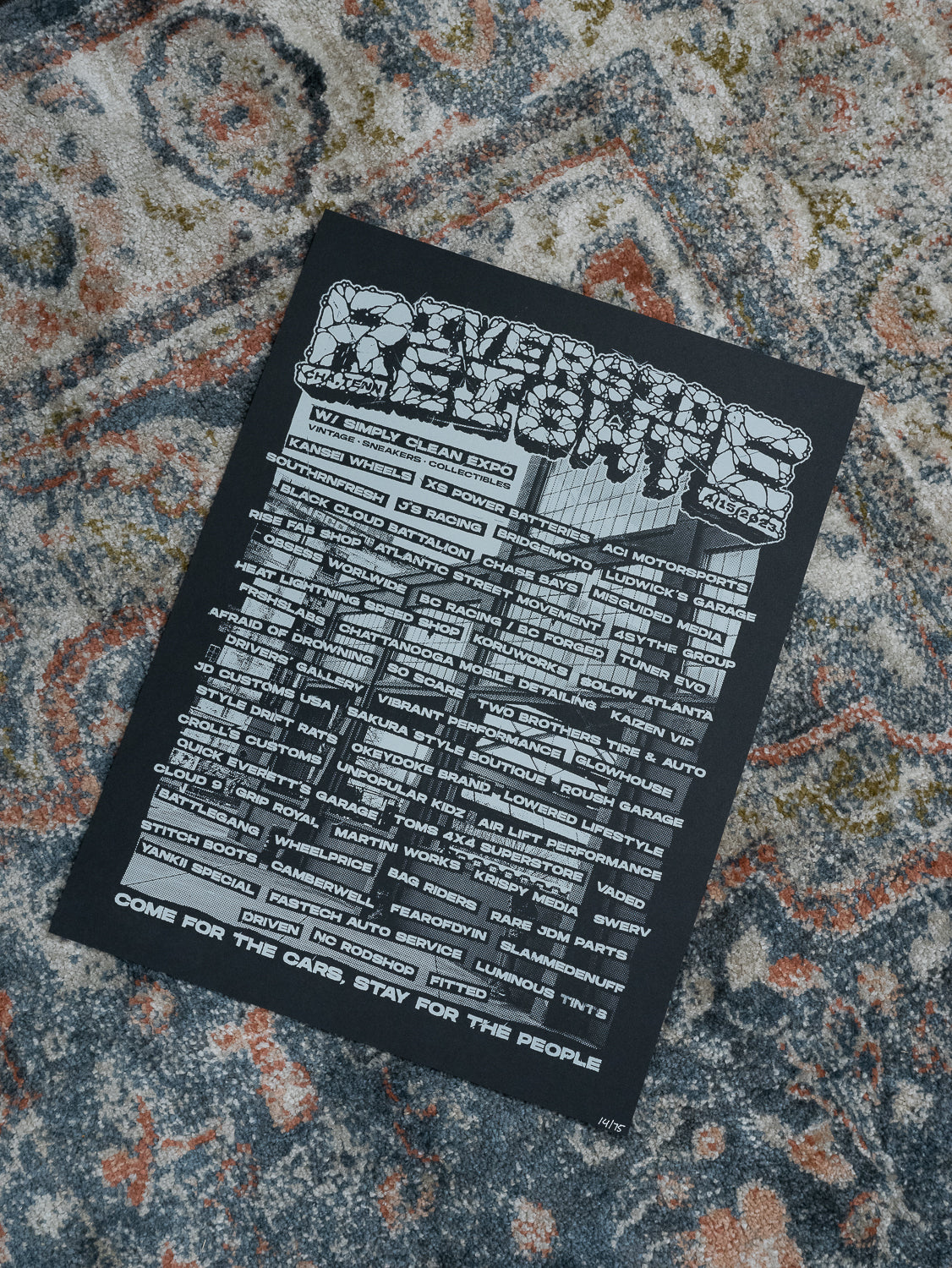 Riverside 8 Screenprinted Poster (2 Colors)