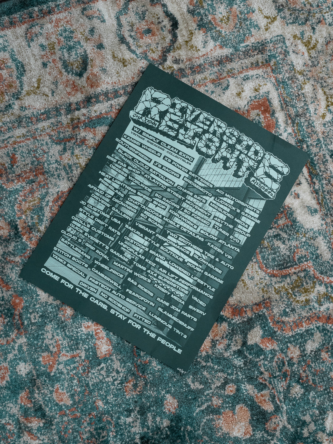 Riverside 8 Screenprinted Poster (2 Colors)