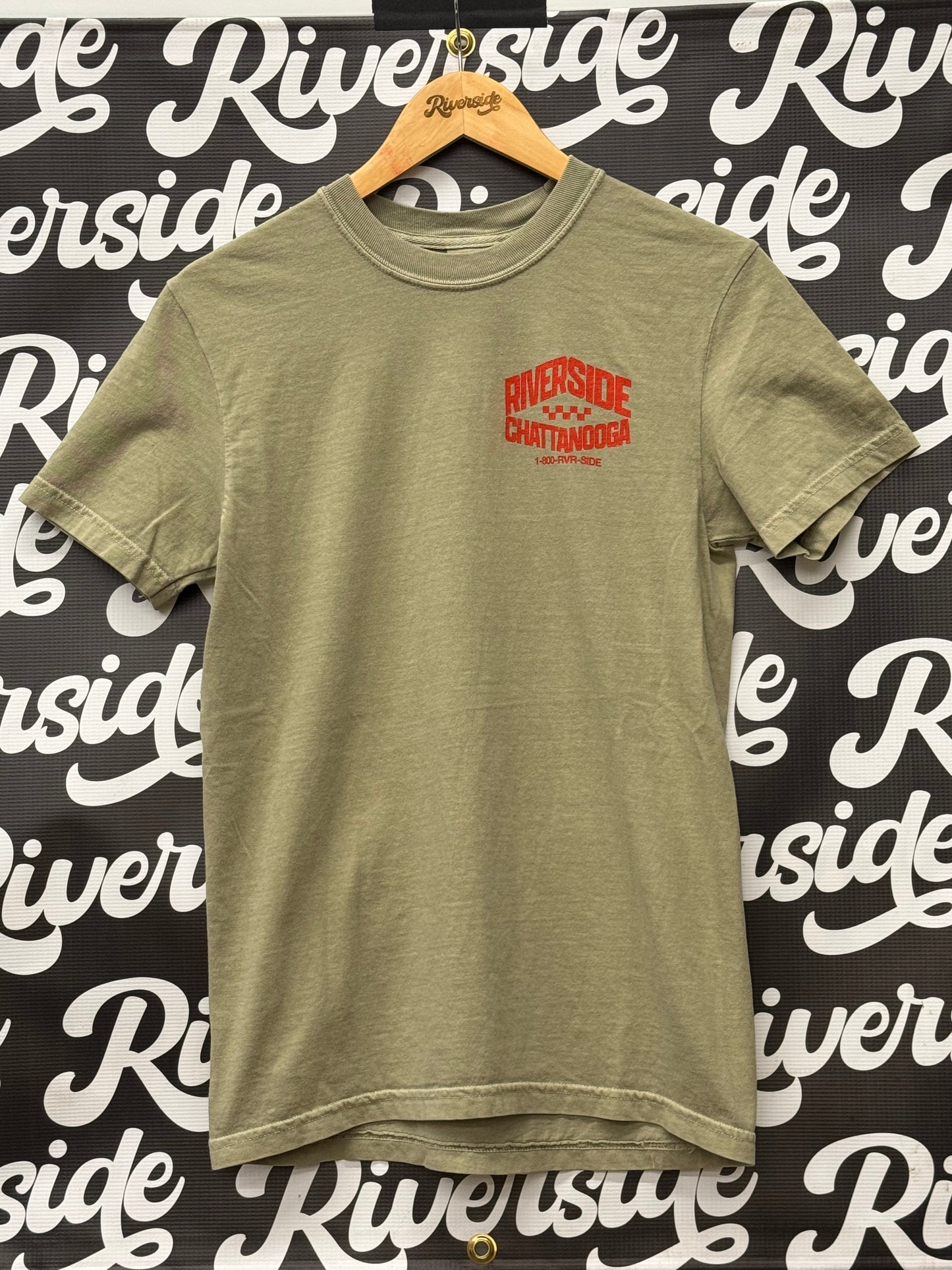 Red on Khaki Shop Tee